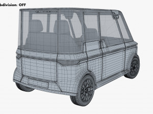 Generic Compact City Car v 2 3D मॉडल