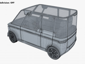 Generic Compact City Car v 2 3D मॉडल