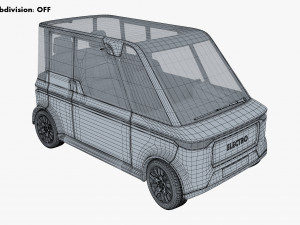 Generic Compact City Car v 2 3D मॉडल