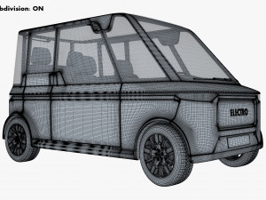 Generic Compact City Car v 2 3D मॉडल