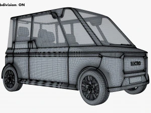 Carro urbano compacto gen&eacute;rico v 2 Modelo 3D