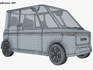 Generic Compact City Car v 2 3D मॉडल