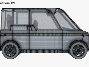 Generic Compact City Car v 2 3D मॉडल