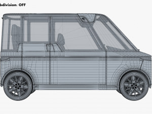 Generic Compact City Car v 2 3D मॉडल