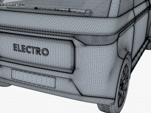 Generic Compact City Car v 2 3D मॉडल