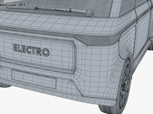 Generic Compact City Car v 2 3D मॉडल