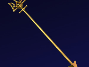 Poseidon Trident of Ukrainian Emblem M 2 Modèle 3D