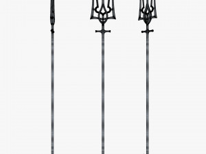 Poseidon Trident of Ukrainian Emblem M 2 Modèle 3D