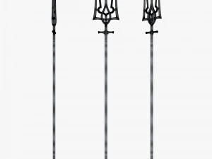 Tridente di Poseidone dell'emblema ucraino M 2 Modello 3D