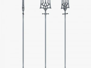 Tridente di Poseidone dell'emblema ucraino M 2 Modello 3D