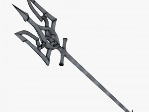 Tridente di Poseidone dell'emblema ucraino M 2 Modello 3D