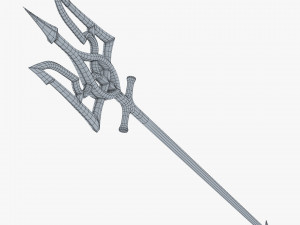 Poseidon Trident of Ukrainian Emblem M 2 Modèle 3D