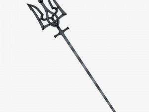 Poseidon Trident of Ukrainian Emblem M 2 Modèle 3D