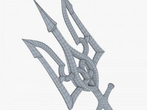 Poseidon Trident of Ukrainian Emblem M 2 Modèle 3D