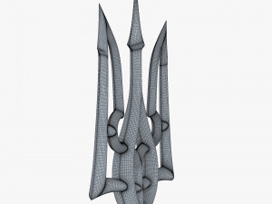 Poseidon Trident of Ukrainian Emblem M 2 Modèle 3D
