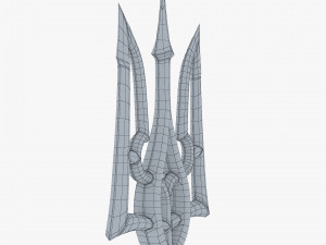 Poseidon Trident of Ukrainian Emblem M 2 Modèle 3D