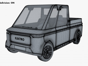 Generic Compact City Pick-Up M 1 3D Model
