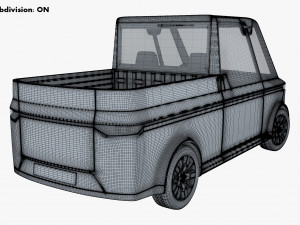 Generic Compact City Pick-Up M 1 3D Model