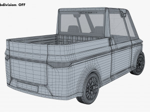 Generic Compact City Pick-Up M 1 3D Model