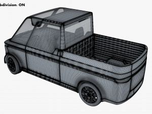 Generic Compact City Pick-Up M 1 3D Model