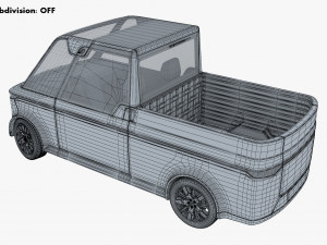 Generic Compact City Pick-Up M 1 3D Model