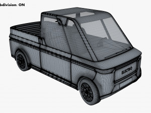 Generic Compact City Pick-Up M 1 3D Model