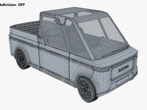 Generic Compact City Pick-Up M 1 3D Model