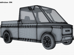 Generic Compact City Pick-Up M 1 3D Model