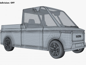 Generic Compact City Pick-Up M 1 3D Model