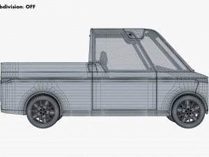 Generic Compact City Pick-Up M 1 3D Model