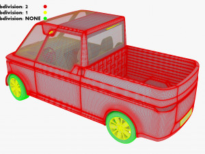 Generic Compact City Pick-Up M 1 3D Model