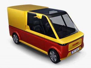 Generic Compact City Cargo Van M 1 3D Model