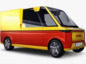 Generic Compact City Cargo Van M 1 3D Model