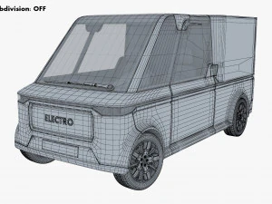 Generic Compact City Cargo Van M 1 3D Model