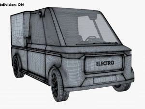 Generic Compact City Cargo Van M 1 3D Model