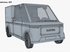 Generic Compact City Cargo Van M 1 3D Model