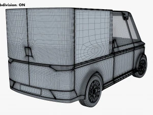 Generic Compact City Cargo Van M 1 3D Model