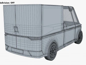 Generic Compact City Cargo Van M 1 3D Model