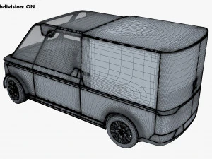 Generic Compact City Cargo Van M 1 3D Model