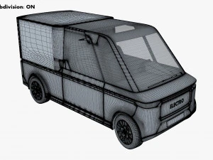 Generic Compact City Cargo Van M 1 3D Model