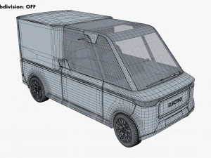 Generic Compact City Cargo Van M 1 3D Model