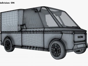 Generic Compact City Cargo Van M 1 3D Model