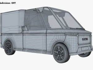 Generic Compact City Cargo Van M 1 3D Model