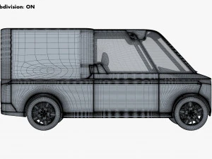 Generic Compact City Cargo Van M 1 3D Model
