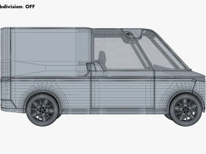 Generic Compact City Cargo Van M 1 3D Model