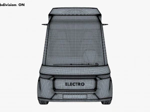 Generic Compact City Cargo Van M 1 3D Model