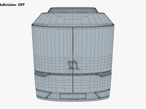 Generic Compact City Cargo Van M 1 3D Model