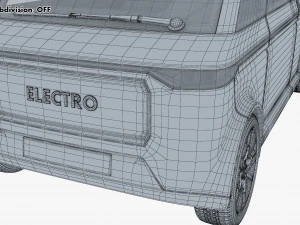 Generic Compact City Cargo Van M 1 3D Model