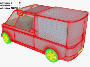 Generic Compact City Cargo Van M 1 3D-Modell