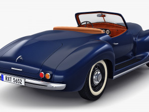 Generic Cabriolet Retro Car M 1 3Dモデル